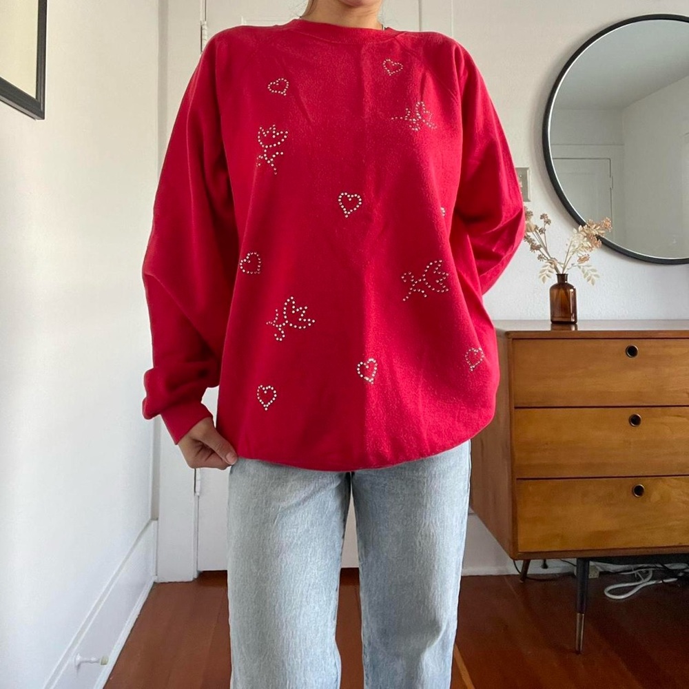 Vintage red crewneck sweater